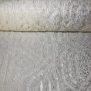 Tela de Visillo Transparencias Blancas (Ancho 3M)