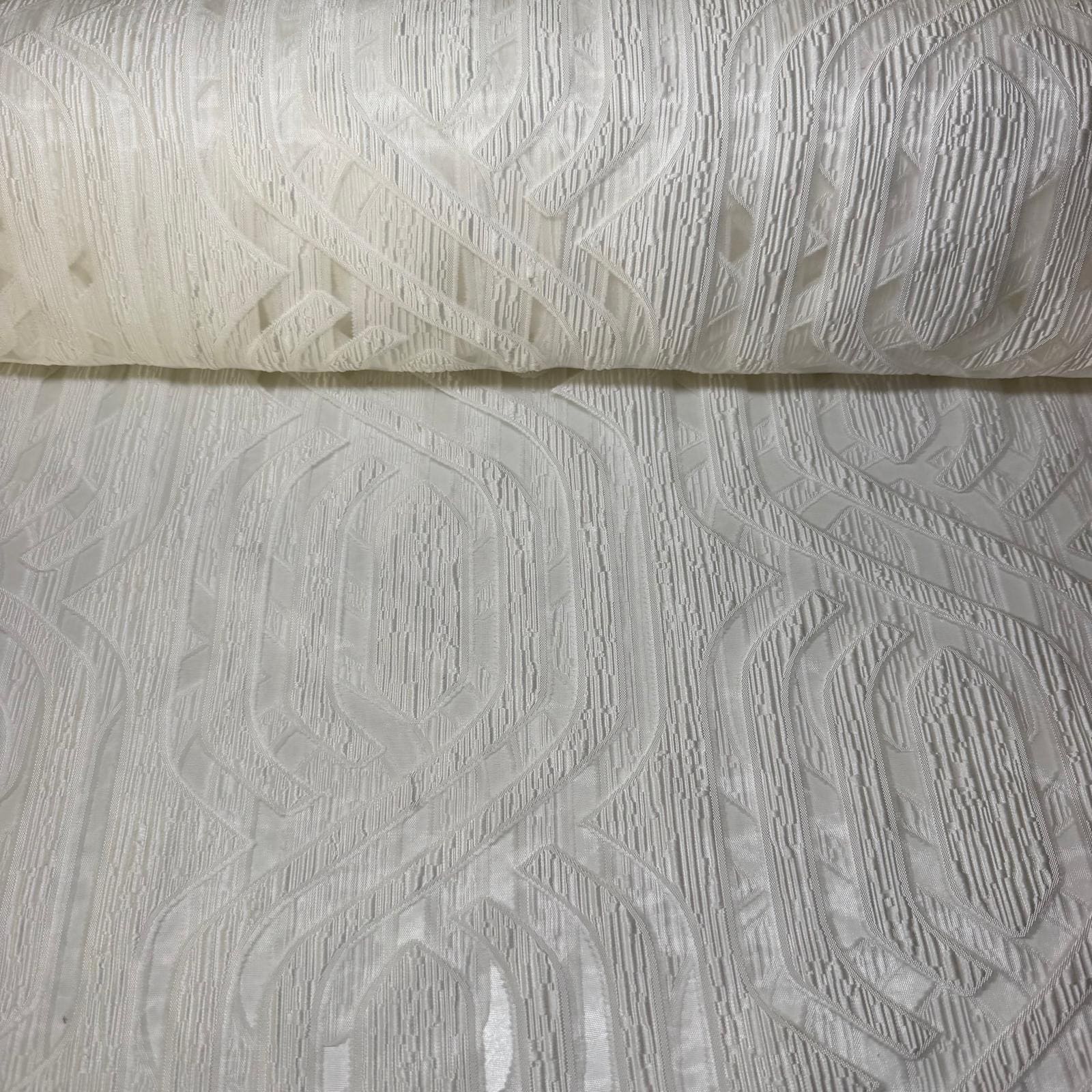 Tela de Visillo Transparencias Blancas (Ancho 3M)