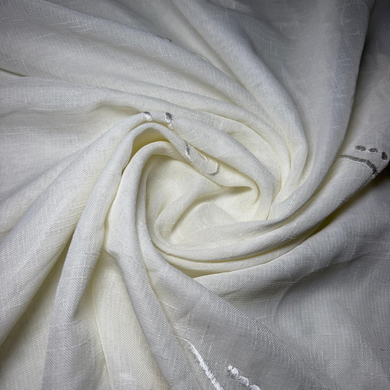 Tela de Visillo Bordados Espirales (Ancho 2,80M) - Imagen 2