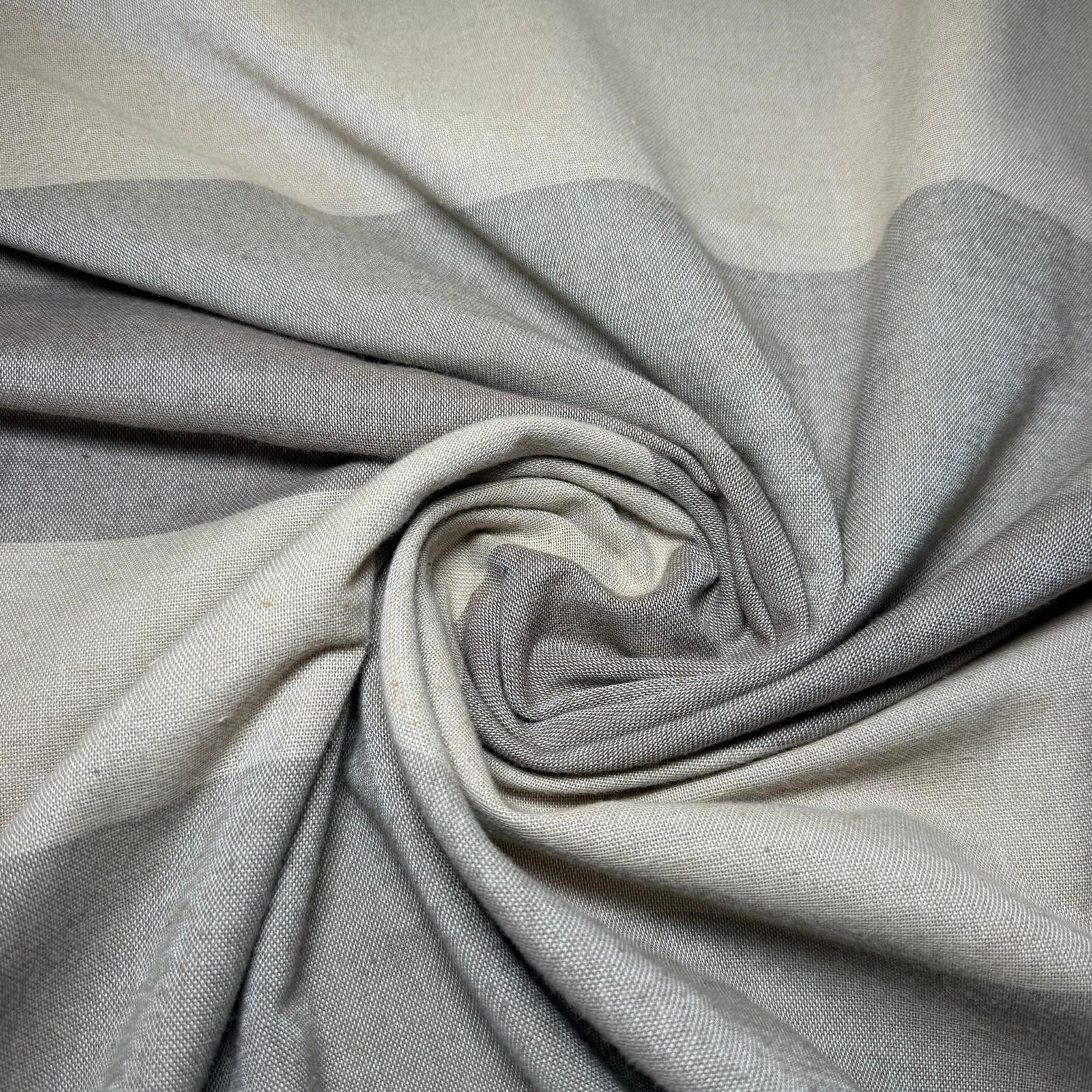 Tela de Visillo Rayas Tonos Crudos (Ancho 3M) - Imagen 2
