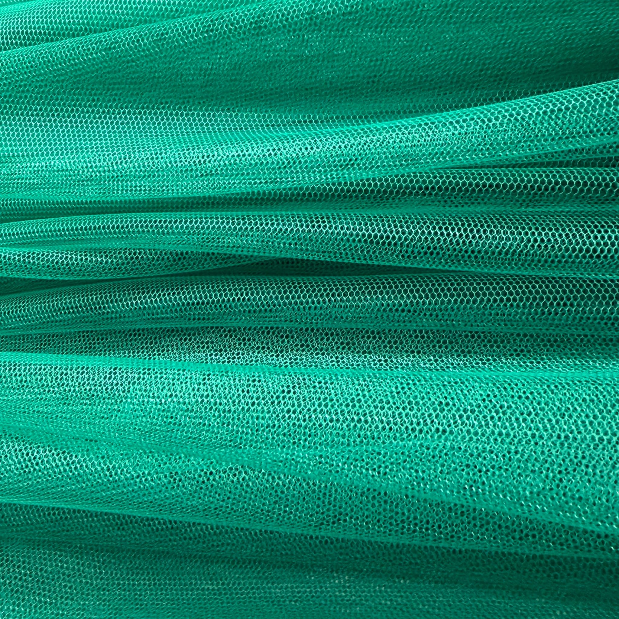 Tul de Seda Verde Esmeralda (Ancho 1,40M)
